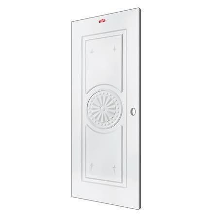 ประตูภายนอกเหล็ก เจาะลูกบิด PROFESSIONAL DOOR I2W 89.2x199.4 ซม. สีขาว_1