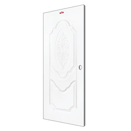 ประตูภายนอกเหล็ก เจาะลูกบิด PROFESSIONAL DOOR R2W 89.2x199.4 ซม. สีขาว_1