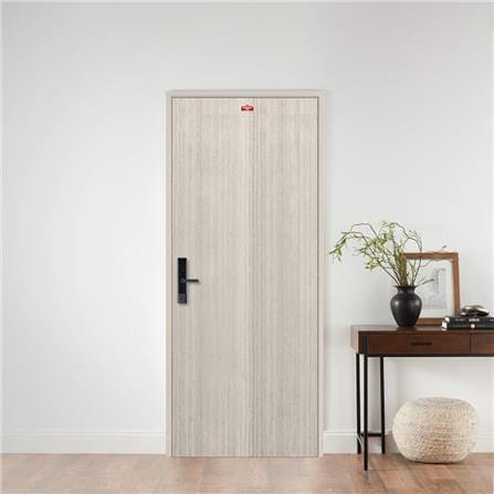 ประตูภายในเหล็ก เจาะลูกบิด PROFESSIONAL DOOR D2-41 89.2x199.4 ซม. สีเทา_2