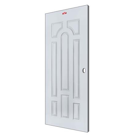 ประตูภายนอกเหล็ก เจาะลูกบิด PROFESSIONAL DOOR L2G 89.2x199.4 ซม. สีเทา_1