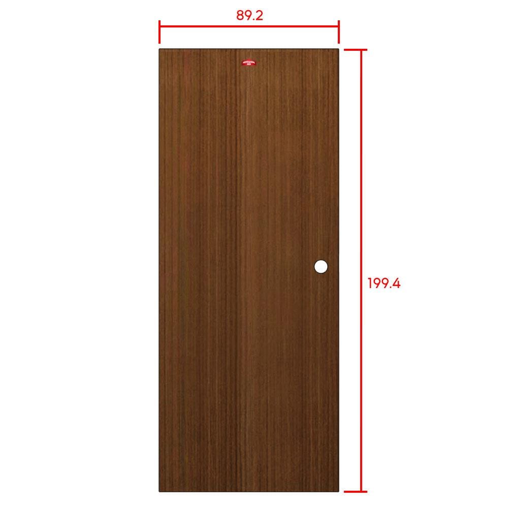 ประตูภายในเหล็ก เจาะลูกบิด PROFESSIONAL DOOR D2-38 89.2x199.4 ซม. สีโอ๊ค