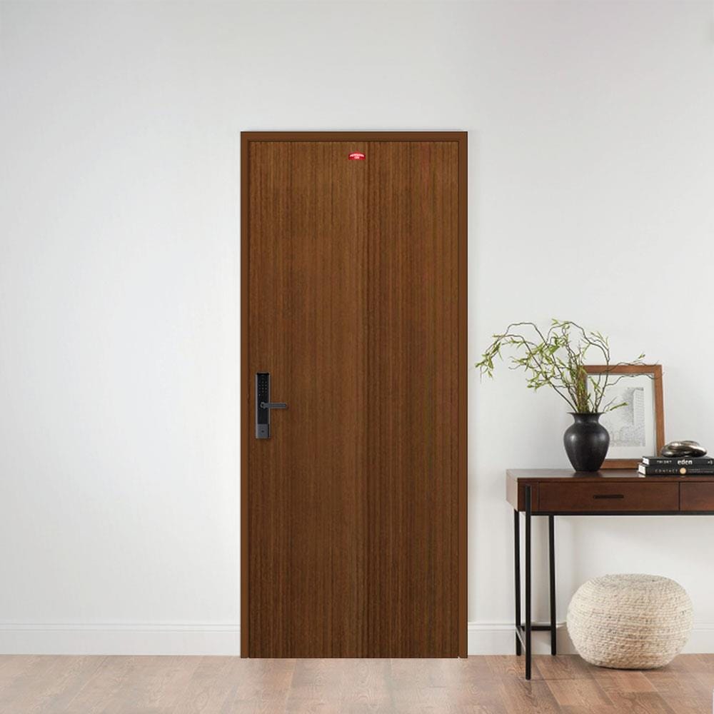 ประตูภายในเหล็ก เจาะลูกบิด PROFESSIONAL DOOR D1-38 79.2x199.4 ซม. สีโอ๊ค