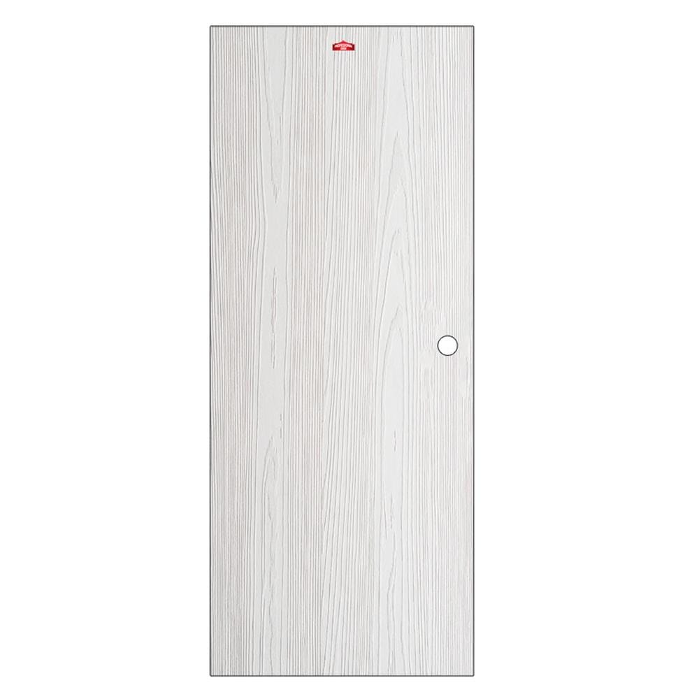ประตูภายนอกเหล็ก เจาะลูกบิด PROFESSIONAL DOOR WD2W 89.2x199.4 สีขาวเม็ดทราย