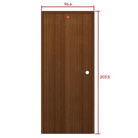 ชุดประตูภายในเหล็ก เจาะลูกบิด PROFESSIONAL DOOR FR2RBW+D238 96.4x203.5 ซม. สีน้ำตาล_6