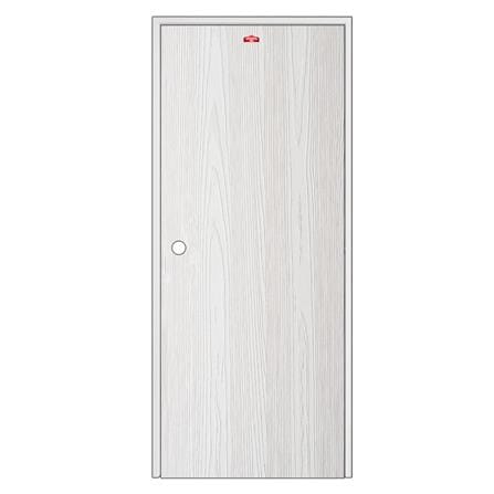 ชุดประตูเหล็ก เจาะลูกบิด PROFESSIONAL DOOR FR1LW+WD1W 86.4x203.5 ซม. สีขาวเม็ดทราย_0