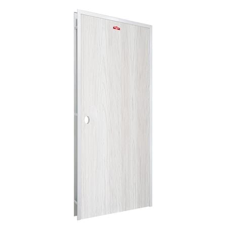 ชุดประตูเหล็ก เจาะลูกบิด PROFESSIONAL DOOR FR1LW+WD1W 86.4x203.5 ซม. สีขาวเม็ดทราย_1