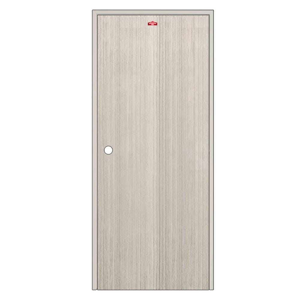 ชุดประตูภายในเหล็ก เจาะลูกบิด PROFESSIONAL DOOR FR1LG+D141 86.4x203.5 ซม. สีเทา