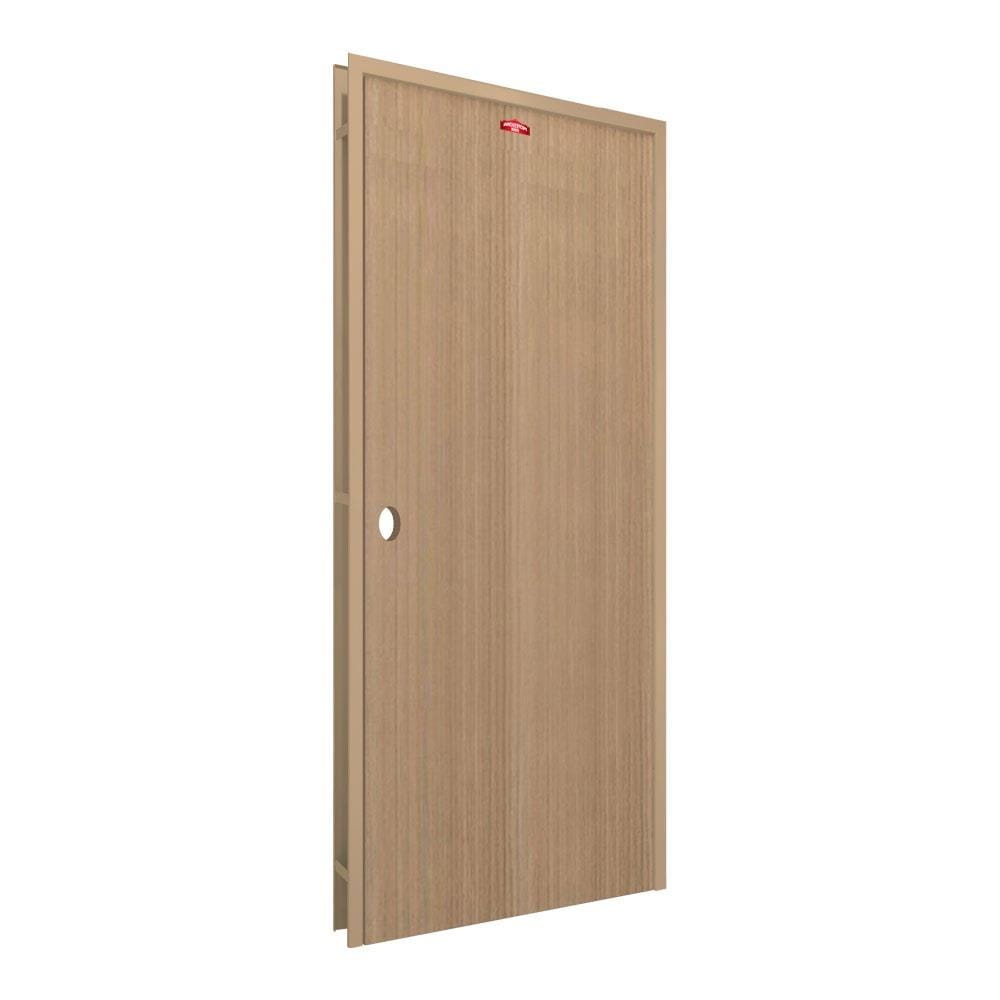 ชุดประตูภายในเหล็ก เจาะลูกบิด PROFESSIONAL DOOR FR2LC+D240 96.4x203.5 ซม. สีครีม