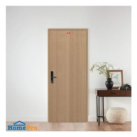ชุดประตูภายในเหล็ก เจาะลูกบิด PROFESSIONAL DOOR FR2LC+D240 96.4x203.5 ซม. สีครีม_3