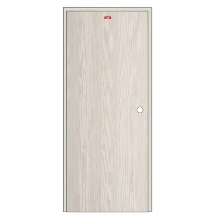 ชุดประตูเหล็ก เจาะลูกบิด PROFESSIONAL DOOR FR1RC+WD1C PF 86.4x203.5 ซม. สีครีม