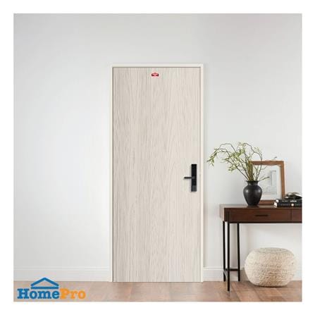 ชุดประตูเหล็ก เจาะลูกบิด PROFESSIONAL DOOR FR1RC+WD1C PF 86.4x203.5 ซม. สีครีม_3
