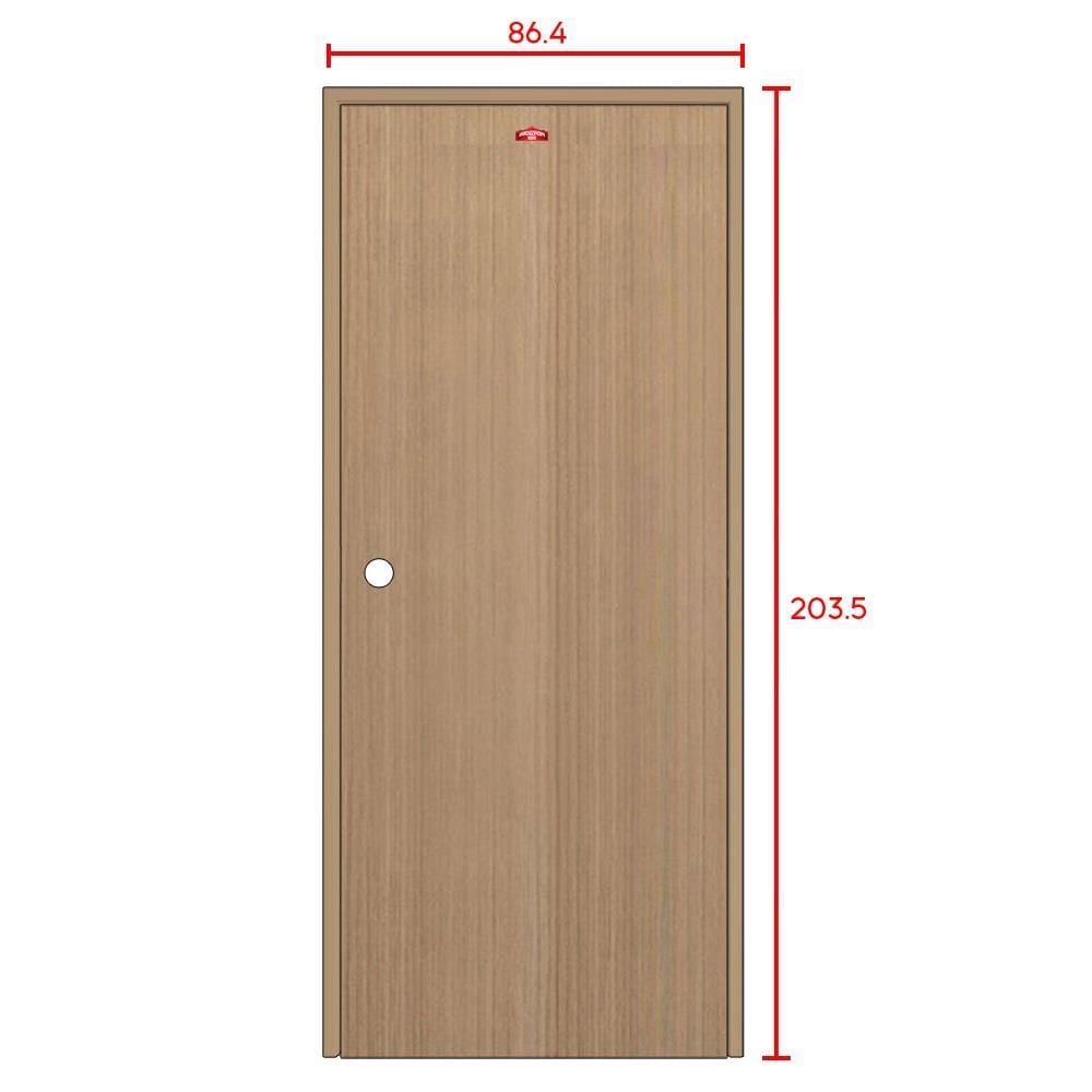 ชุดประตูภายในเหล็ก เจาะลูกบิด PROFESSIONAL DOOR FR1LC+D140 86.4x203.5 ซม. สีครีม