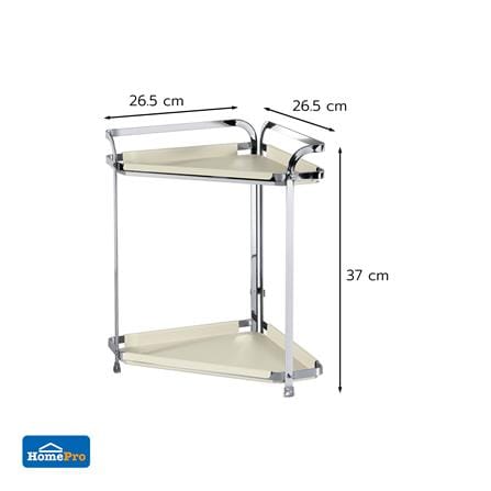 ชั้นเข้ามุม 2 ชั้น KECH IVORY 26.5x26.5x37 ซม._4