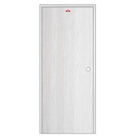 ชุดประตูเหล็ก เจาะลูกบิด PROFESSIONAL DOOR FR1RW+WD1W 86.4x203.5 ซม. สีขาวเม็ดทราย_0