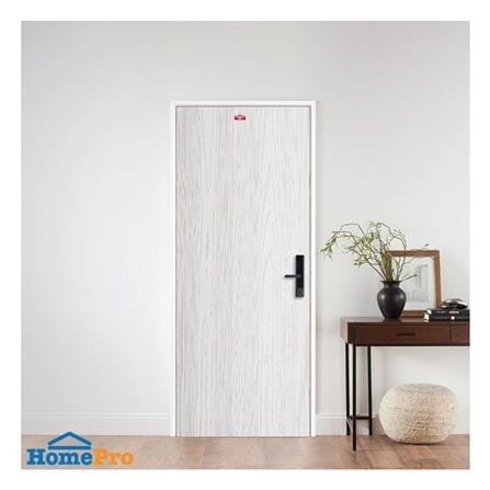 ชุดประตูเหล็ก เจาะลูกบิด PROFESSIONAL DOOR FR1RW+WD1W 86.4x203.5 ซม. สีขาวเม็ดทราย_3