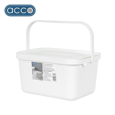 ถังหูหิ้ว ACCO 28.5x19.5x14.2 ซม. สีขาว_0