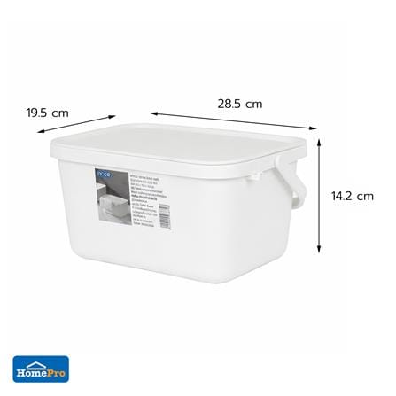 ถังหูหิ้ว ACCO 28.5x19.5x14.2 ซม. สีขาว_6