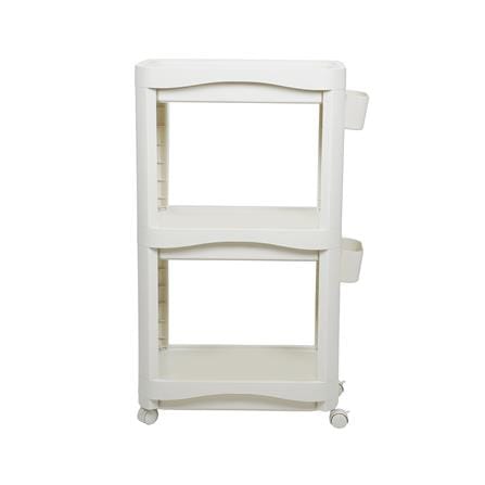 ชั้นพลาสติก 3 ชั้นพร้อมล้อ STACKO DREMI 52x30x92 ซม. สีขาว_2