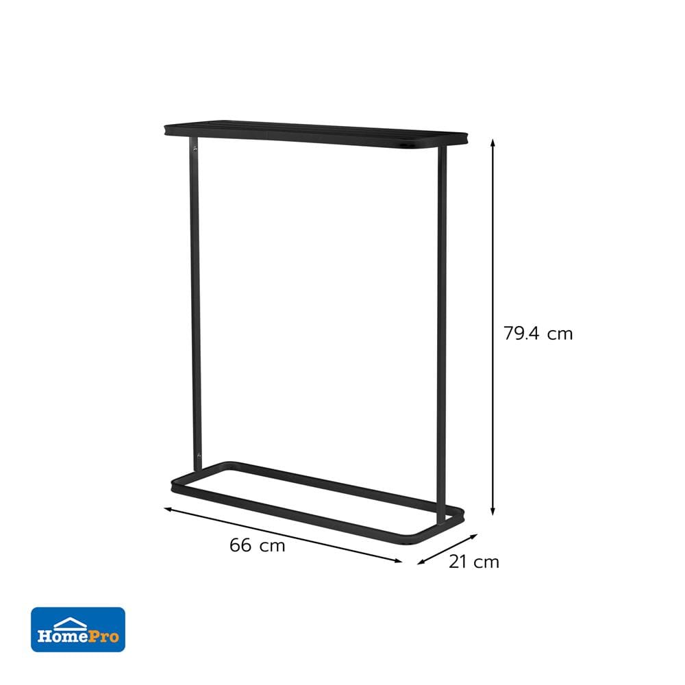 ราวพาดผ้า 5 เส้น PLIM HAKU 66x21x79.4 ซม. สีดำ
