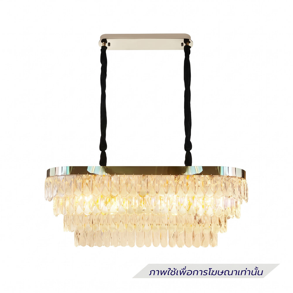 ไฟช่อ CARINI KM9859-80L สีเงิน/ใส 10 หัว
