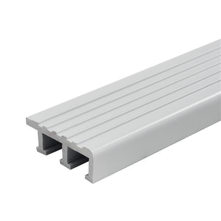 จมูกบันได PVC TARA 45 มม. x 1.5 ม. สีเทา_0