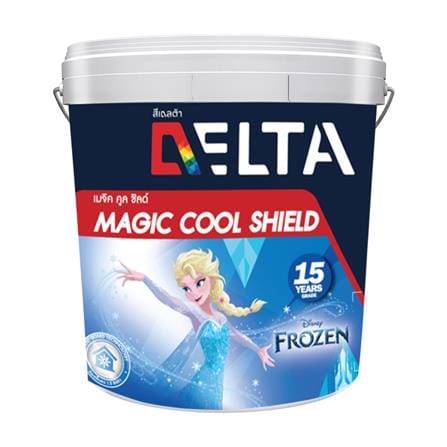 สีน้ำทาภายใน ชนิดกึ่งเงา DELTA MAGIC COOL SHIELD BASE B สีขาว 2.5 แกลลอน_0