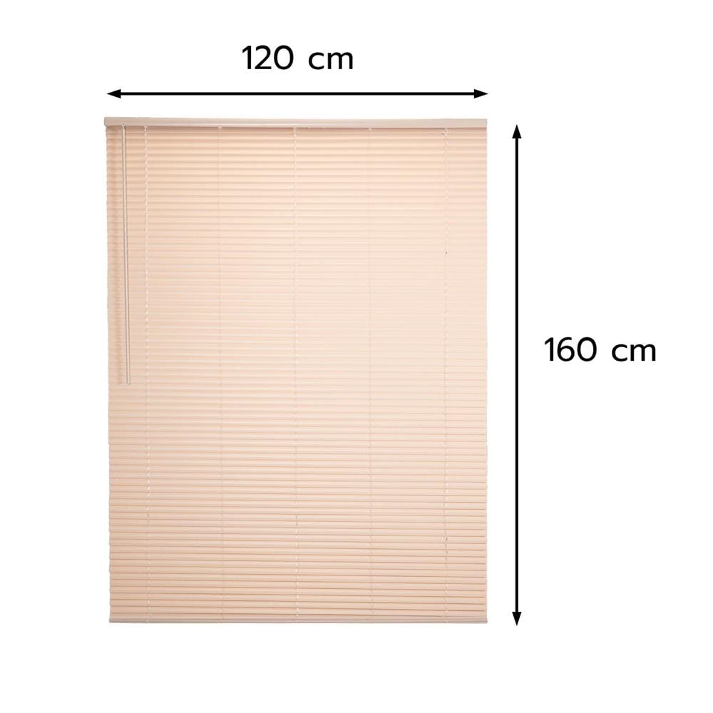 มู่ลี่ไวนิล HOME LIVING STYLE CORDLESS 120x160 ซม. สีครีม
