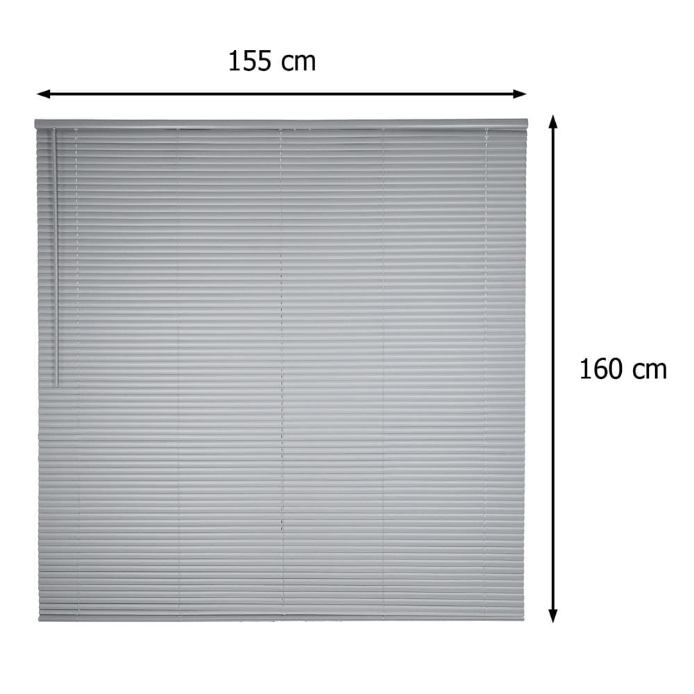 มู่ลี่ไวนิล HOME LIVING STYLE CORDLESS 155x160 ซม. สีเทา