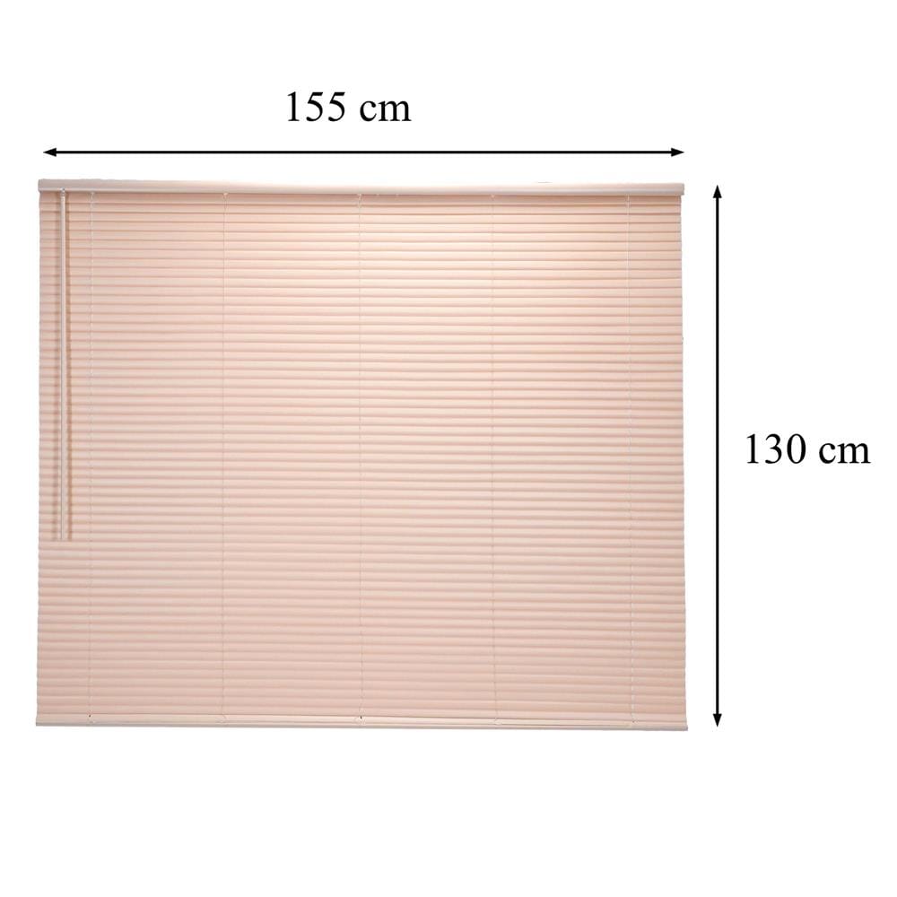 มู่ลี่ไวนิล HOME LIVING STYLE CORDLESS 155x130 ซม. สีครีม