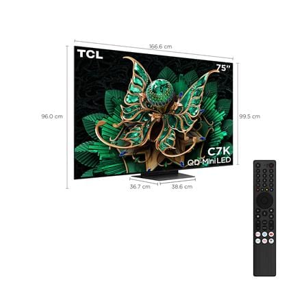 ทีวีคิวดี มินิแอลอีดี 75 นิ้ว TCL (4K, QD-MINI LED, GOOGLE TV) 75C7K_17
