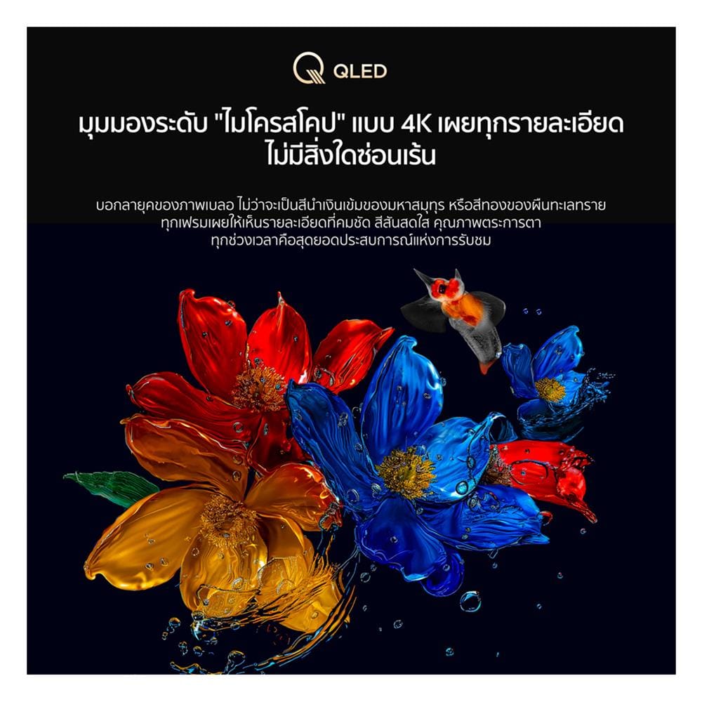 ทีวี คิวแอลอีดี 65 นิ้ว TCL (4K, QLED, GOOGLE TV) 65P7K