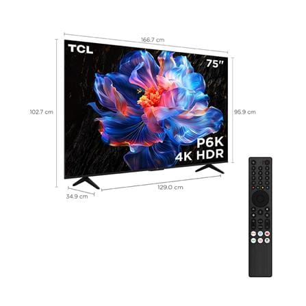 ทีวี แอลอีดี 75 นิ้ว TCL (4K, LED, GOOGLE TV) 75P6K_13