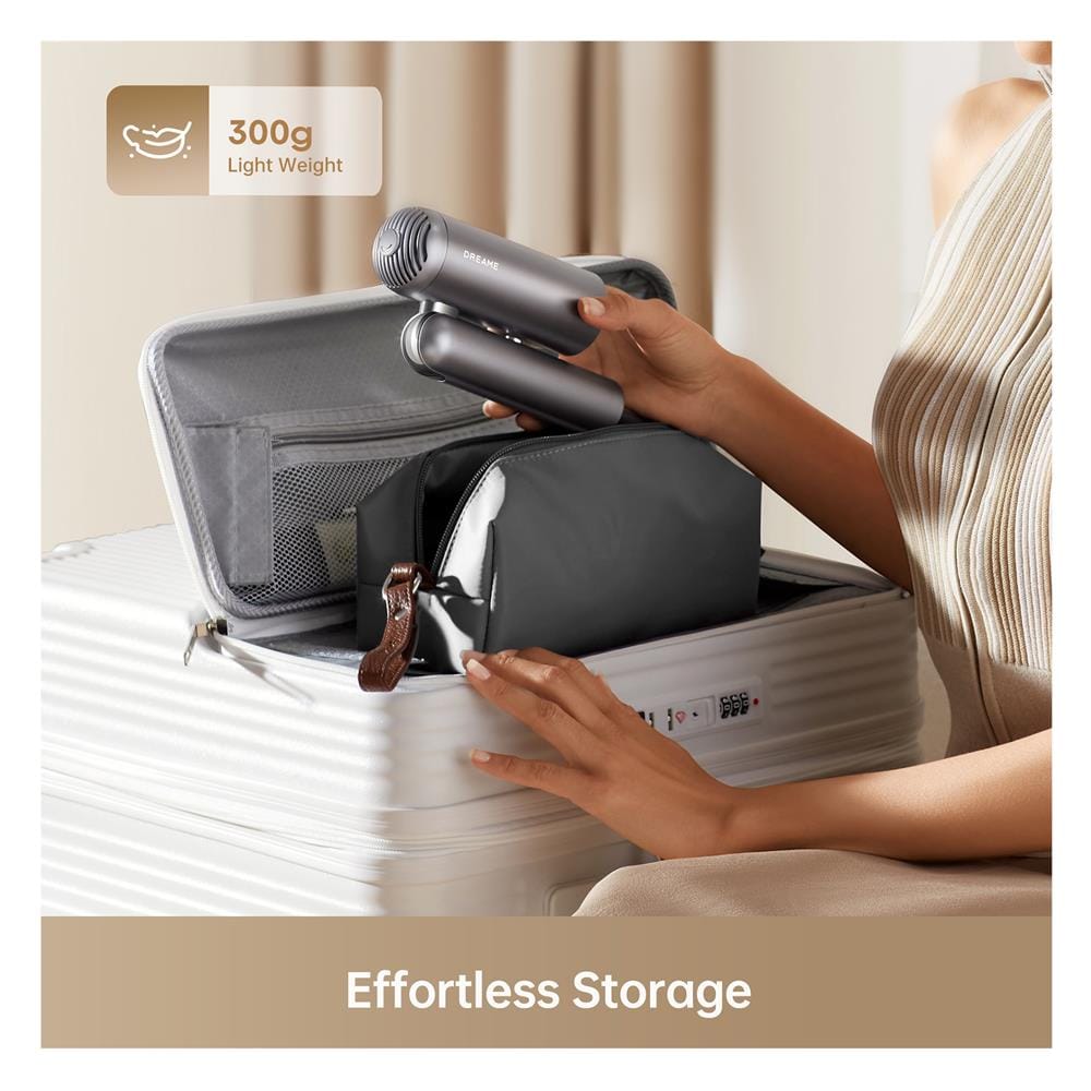 ไดร์เป่าผม DREAME POCKET HIGH-SPEED HAIR DRYER 1300 วัตต์ สี SPACE GRAY