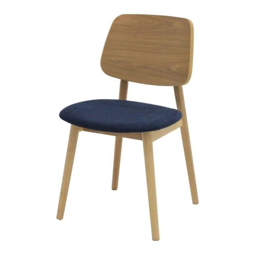เก้าอี้ทานข้าว SB FURNITURE TUMO 19233740 สีเมเปิ้ล/น้ำเงินเข้ม