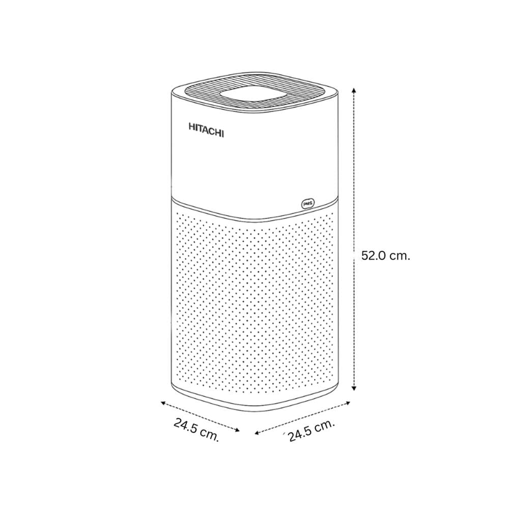 เครื่องฟอกอากาศ 48 ตร.ม. HITACHI EP-TZ50WO สีขาว
