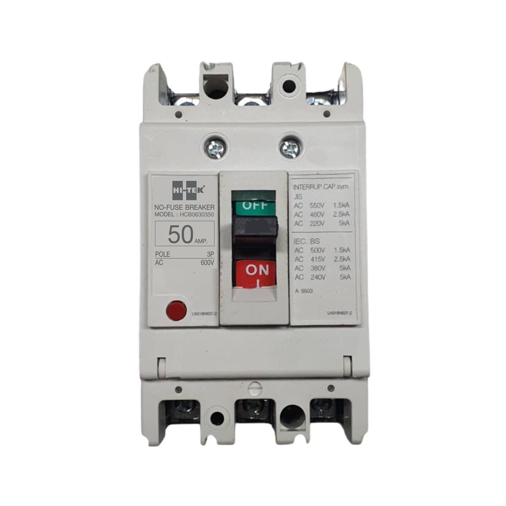 เซอร์กิตเบรกเกอร์ 3 โพล 3 เฟส HI-TEK HT63-CP 50 แอมป์