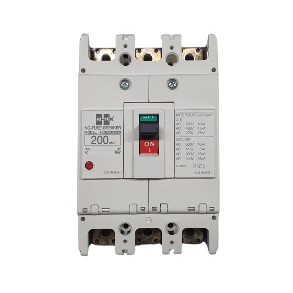 เซอร์กิตเบรกเกอร์ 3 โพล 3 เฟส HI-TEK HT 250-CP 200 แอมป์