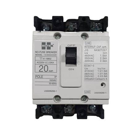 เซอร์กิตเบรกเกอร์ 3 โพล 3 เฟส HI-TEK HT32-CP 20 แอมป์_0