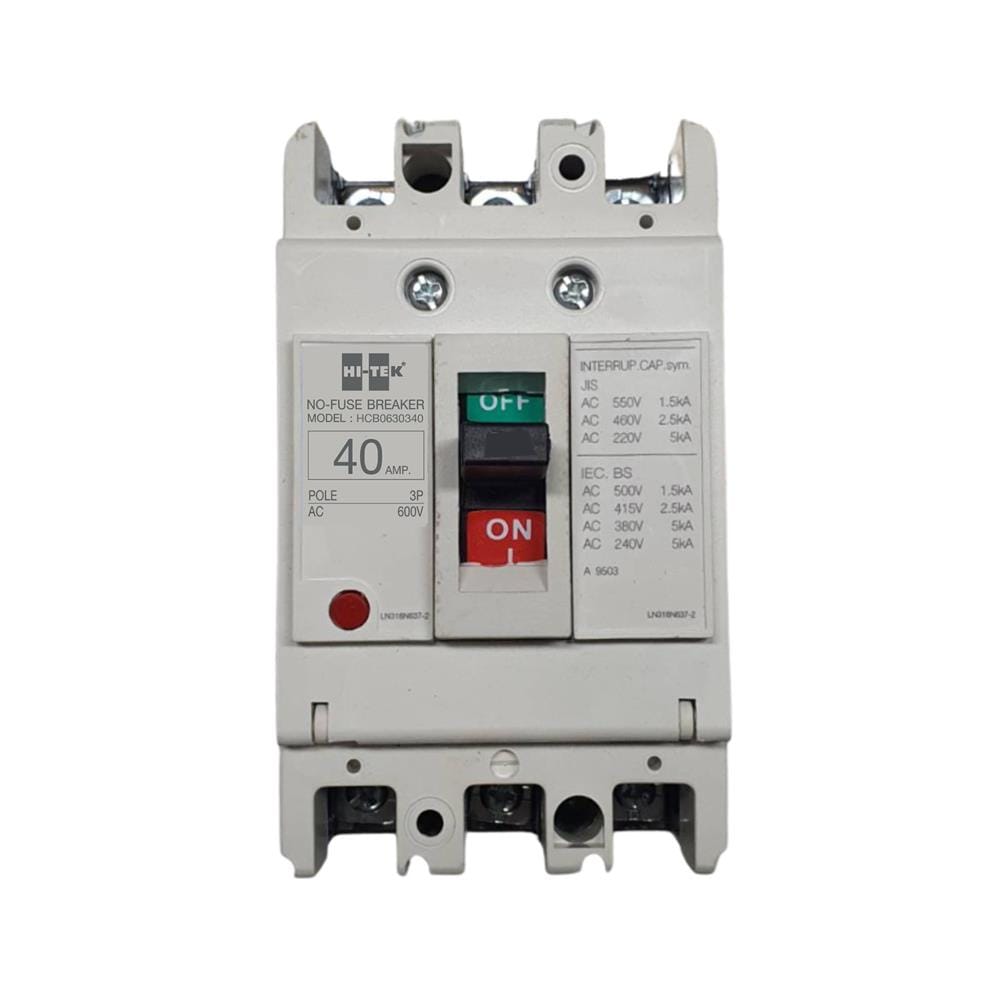เซอร์กิตเบรกเกอร์ 3 โพล 3 เฟส HI-TEK HT63-CP 40 แอมป์