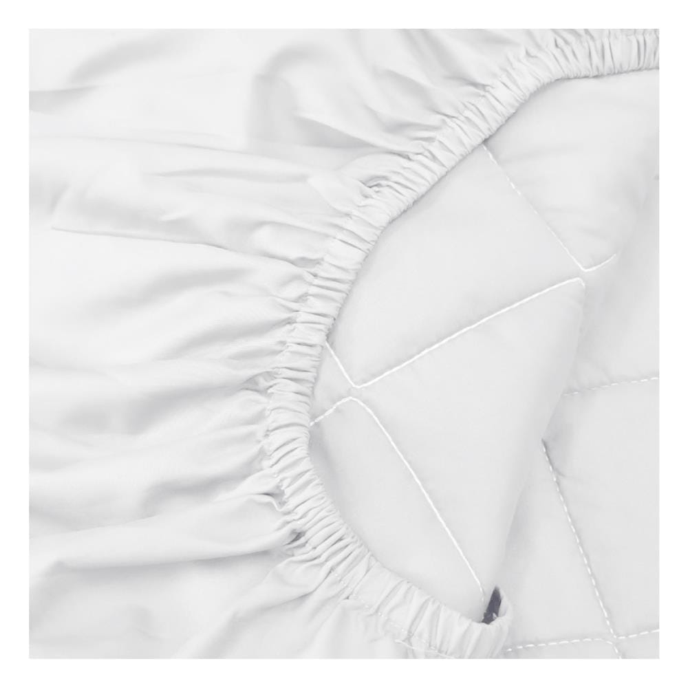 ผ้ารองกันเปื้อน รัดมุมเต็มตัว 5 ฟุต SANTA BEDDING สีขาว