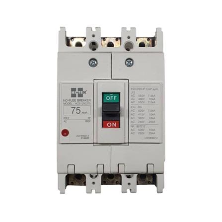 เซอร์กิตเบรกเกอร์ 3 โพล 3 เฟส HI-TEK HT125-CP 75 แอมป์_0