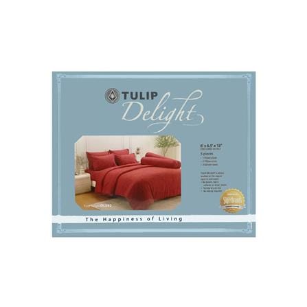 ชุดผ้าปูที่นอน 6 ฟุต (ชุด 5 ชิ้น) TULIP DELIGHT 60056-DL592_3