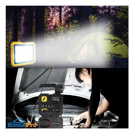 ไฟสปอตไลท์ SOLAR SHINING FT-SED-FLT-063 50 วัตต์ DAYLIGHT สีเหลือง/ดำ_5