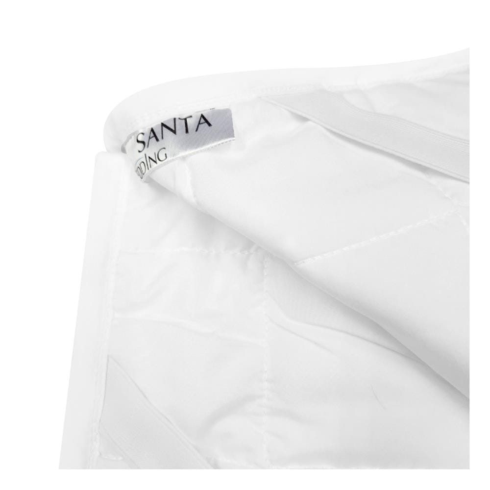 ผ้ารองกันเปื้อน รัดมุมยางยืด 6 ฟุต SANTA BEDDING สีขาว