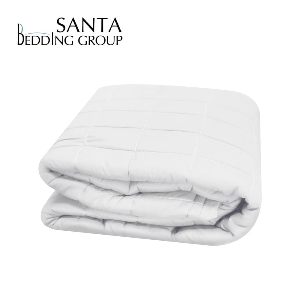 ผ้ารองกันเปื้อน รัดมุมเต็มตัว 3.5 ฟุต SANTA BEDDING สีขาว