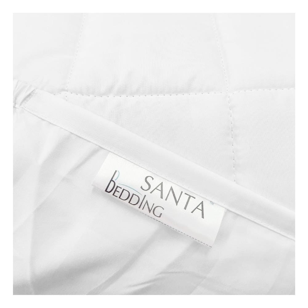 ผ้ารองกันเปื้อน รัดมุมเต็มตัว 3.5 ฟุต SANTA BEDDING สีขาว