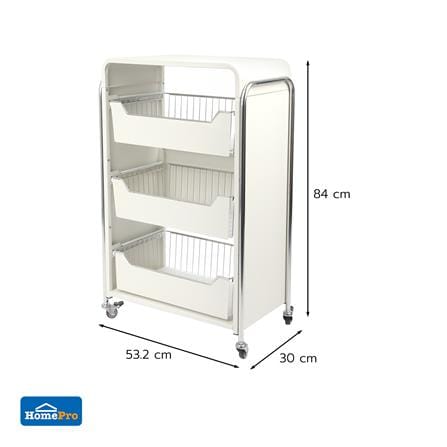 ชั้นวางของ 3 ชั้น มีล้อ KECH RITZY 53.2x30x84 ซม._4