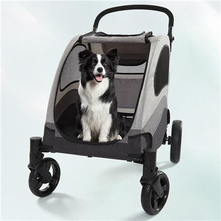 รถเข็นสัตว์เลี้ยง DPETT COZY สีเทา_3