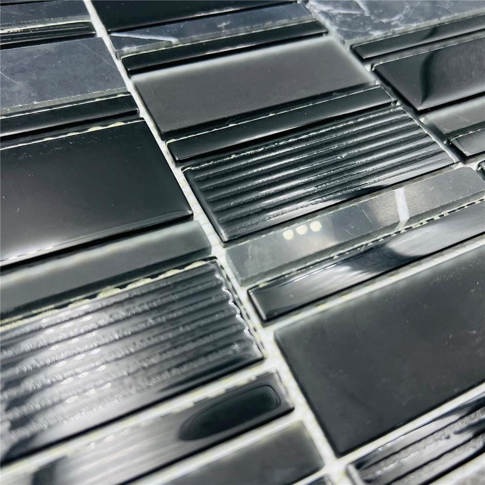 โมเสคแก้ว 30x30 ซม. GLASCERA STONE BLACK