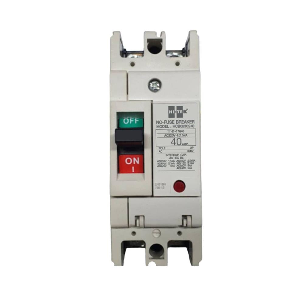 เซอร์กิตเบรกเกอร์ 2 โพล 1 เฟส HI-TEK  HT63-CP 40 แอมป์